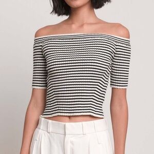 ELEVEN SIX Lily Stripe Sweater